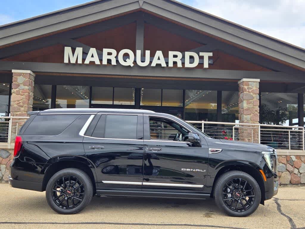 2026 GMC Yukon Denali in Onyx Black — front three-quarter view
