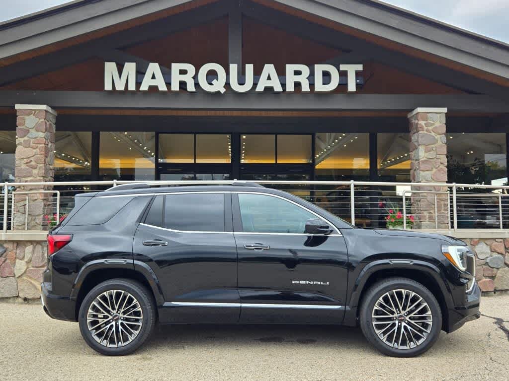 2026 GMC Terrain Denali in Ebony Twilight Metallic — front three-quarter view