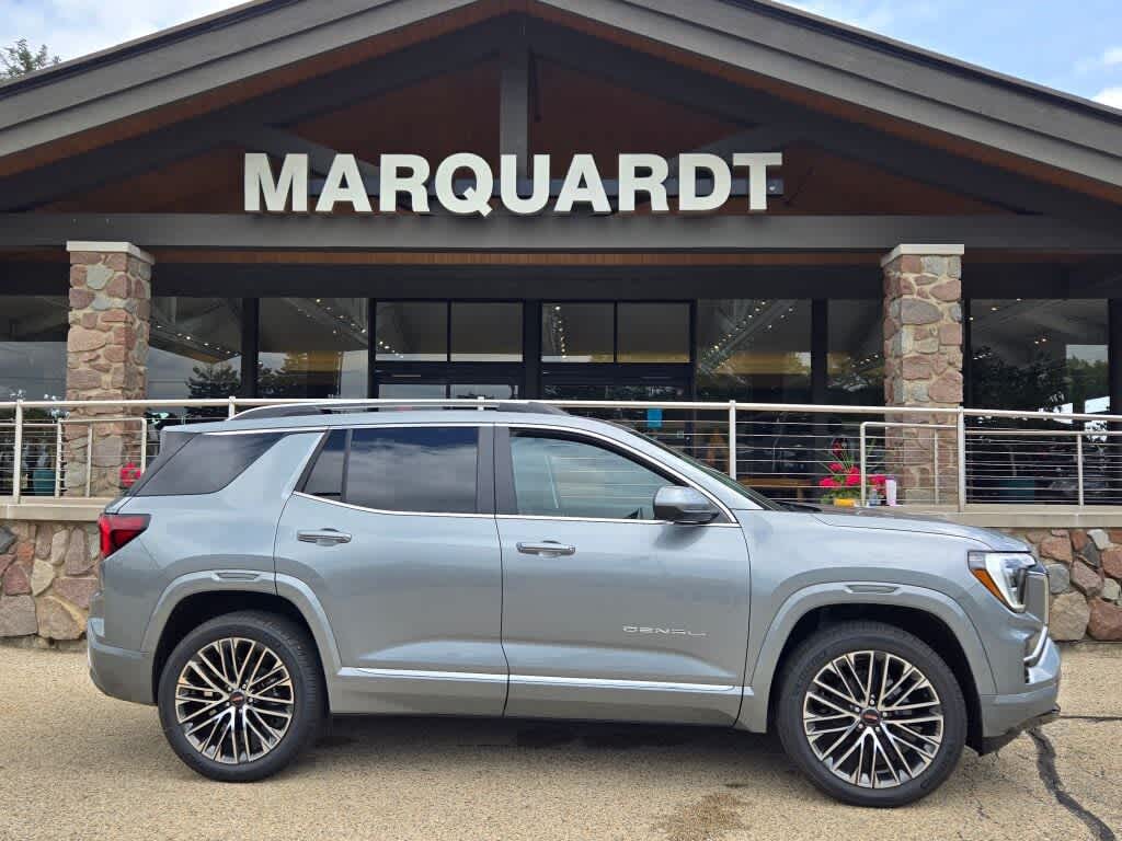 2026 GMC Terrain Denali in Sterling Metallic — front three-quarter view